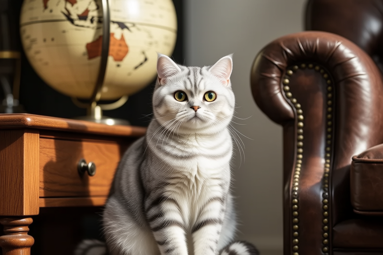 From Royalty to Companion: Life with a British Shorthair Silver Cat