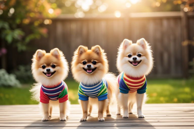 Tiny Tigers in Tights: Discovering the Playful Side of Pomeranians