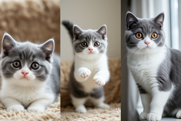 Adorable American Shorthair Kitten Grows into a Graceful Adult